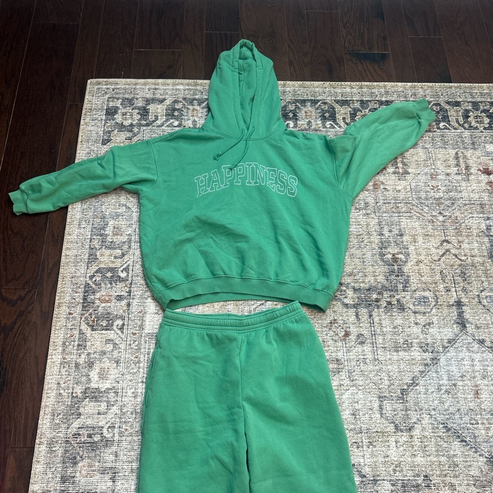 H&M Green Sweatset